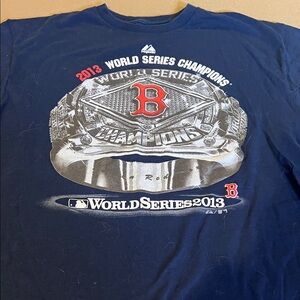 Majestic Navy World Series Graphic Tee